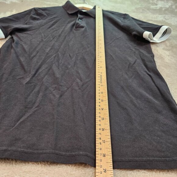 G-Star Raw Polo Shirt Embroidered Logo Golf Black Short Sleeve Men's Size M - Picture 4 of 10